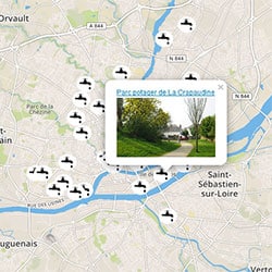 Carte des points d'eau nantes